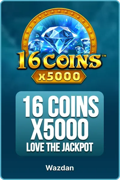 16 Coins x5000 Love the Jackpot